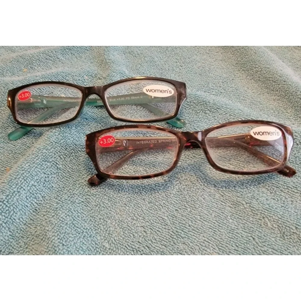 Women Reading Glasses Readers +3.00 2 Pairs